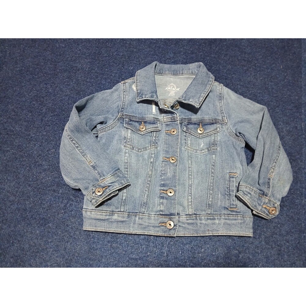 Jordache Light Wash Jean Jacket  with Pockets Snap Buttons  4T